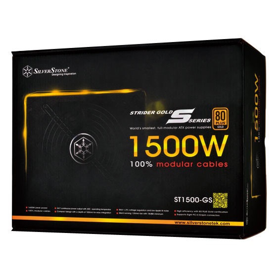 SilverStone ST1500-GS 80 PLUS GOLD FULL MODULAR 1500W (1600W peak power) PSU