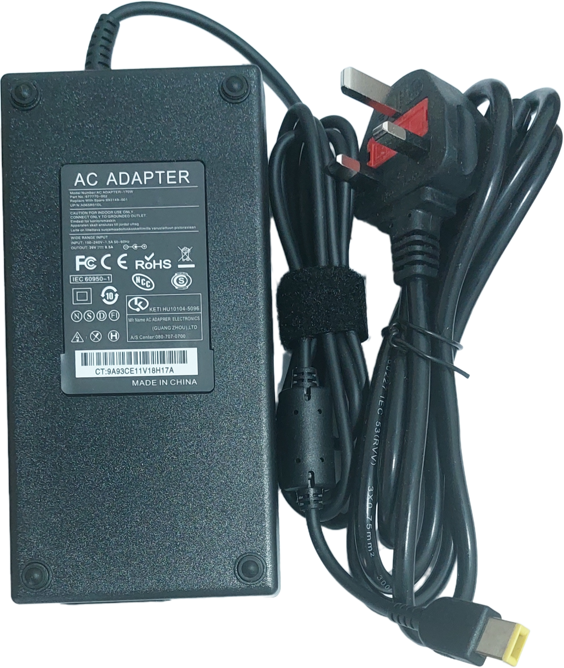 Charger for Lenovo ThinkPad W540 Mobile Workstation